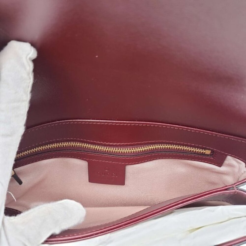 Authentic Gucci Arli GG Leather Shoulder/Crossbody Bag - Picture 12 of 15